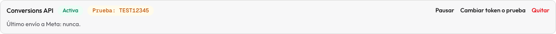 Conversions API bajo el píxel